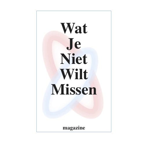 Wat je niet wilt missen magazine logo