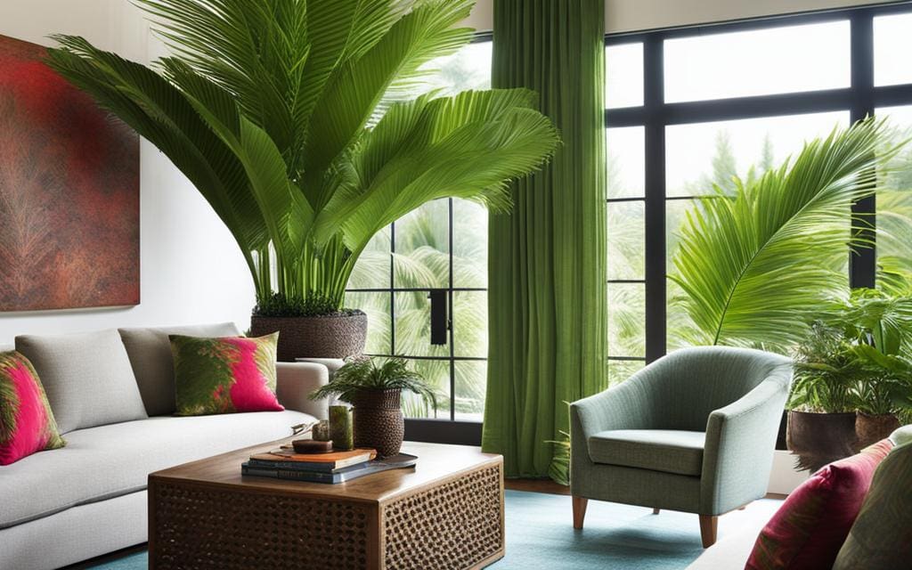 Palm planten in je woonkamer