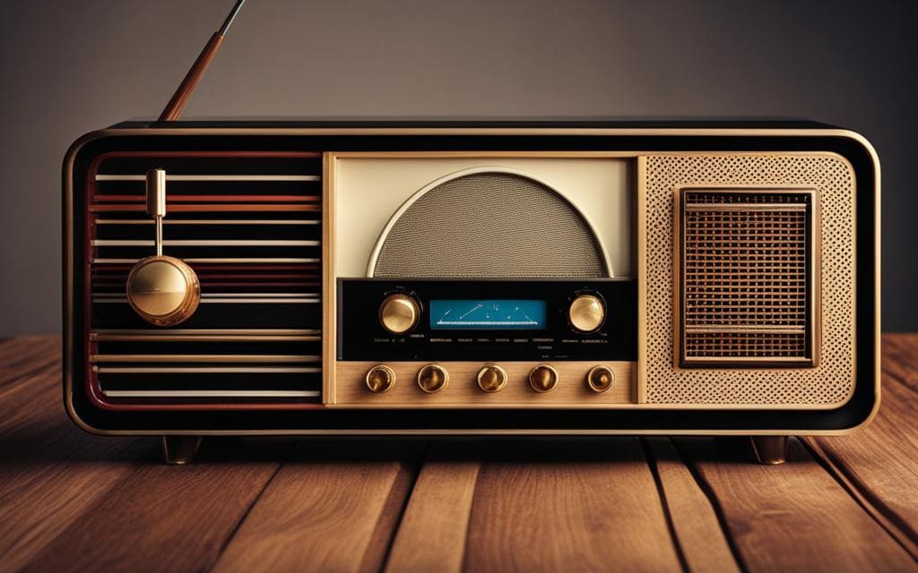 Welk merk heeft een oude radio met moderne techniek?