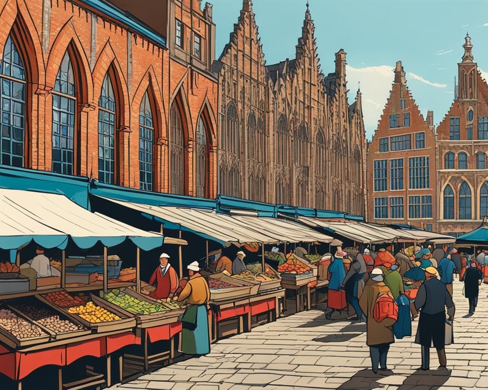 historische vismarkt Gent
