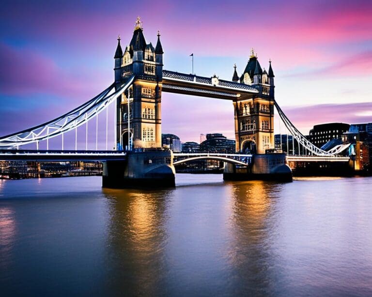 Bezoek Londen's Tower Bridge, Engeland