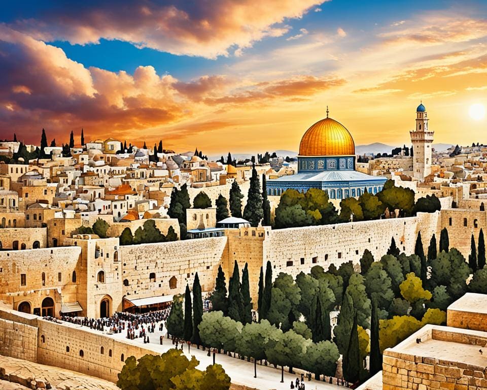 Bezoek de historische stad Jeruzalem, Israël