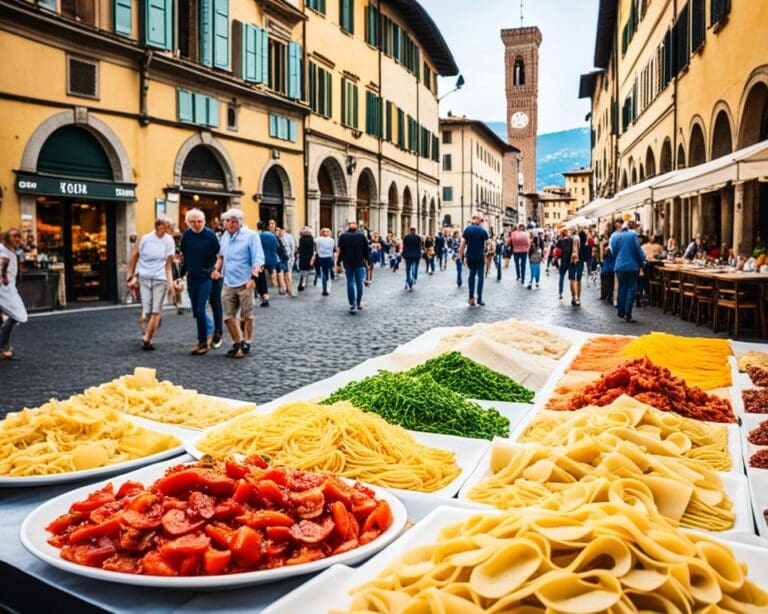 Proef Florence's lokale delicatessen, Italië