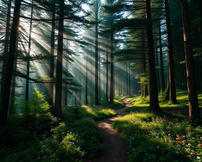 Verlies jezelf in de bossen van het Bayerischer Wald, Duitsland