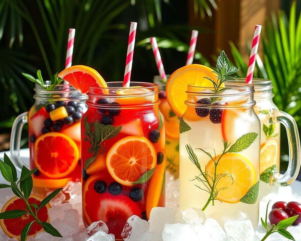 verfrissende infusies met fruit