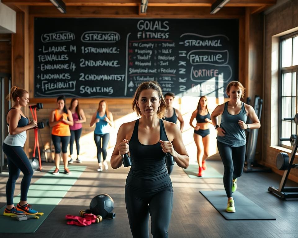 werk aan persoonlijke doelen in fitness