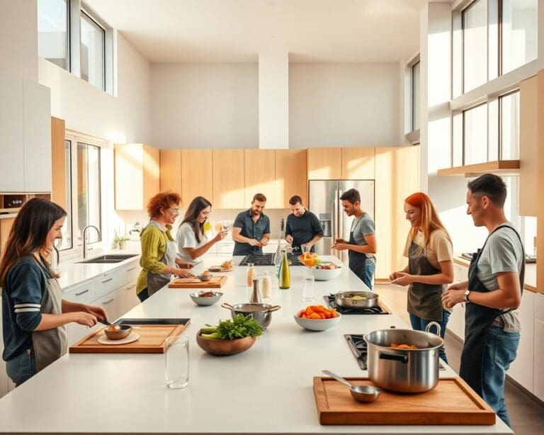 Hoe maak je een keuken geschikt voor samen koken?