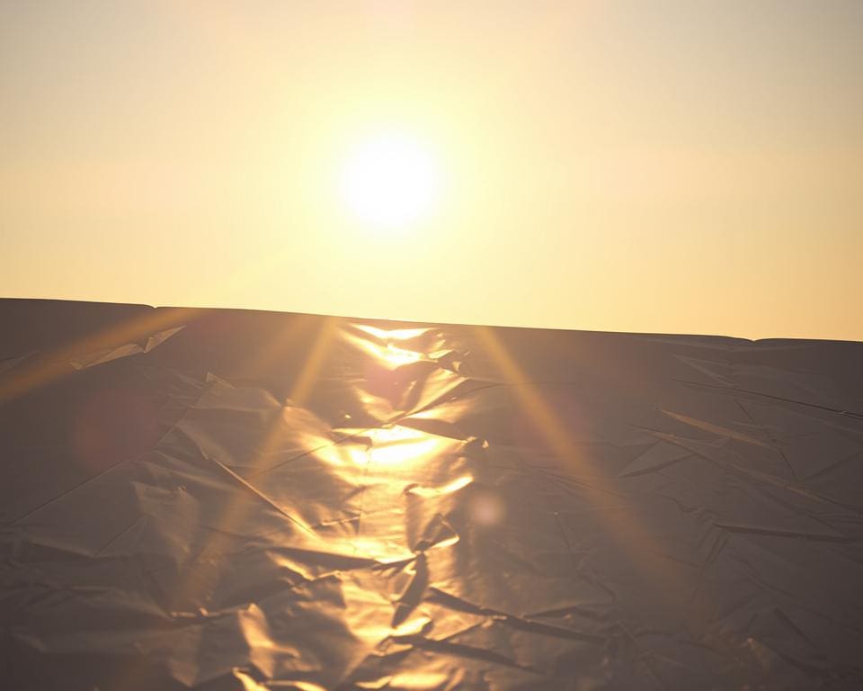 Hoe reflecteert folie de zonnestralen precies?