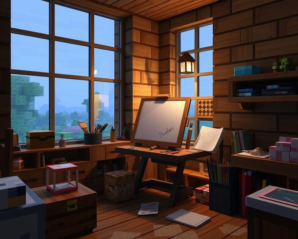 Wat zijn leuke ideeën met de Minecraft tekendoos?