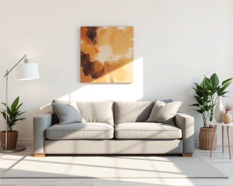 Wat zijn leuke ideeën voor de muur boven de bank?