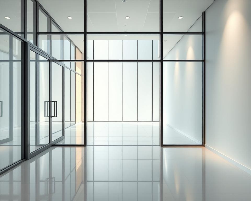 hal design met glas