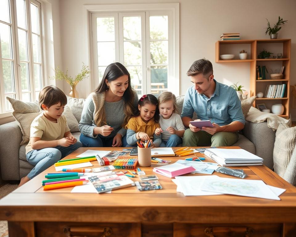 ouders bijdragen aan creativiteit