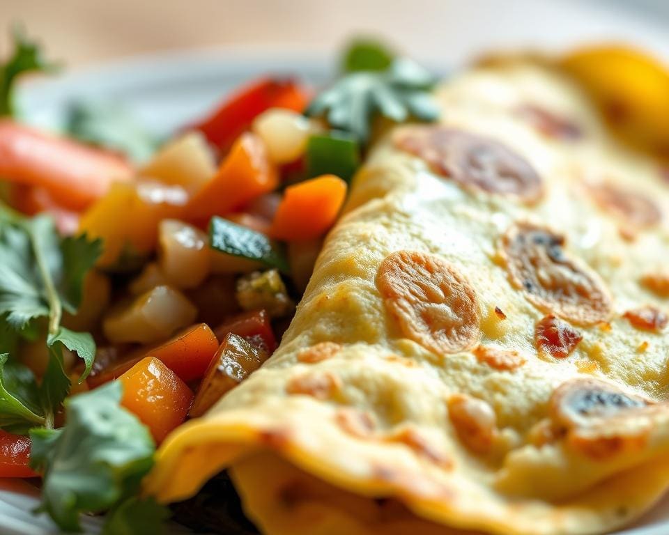 Hoe voedzaam is een groenteomelet als lunch?