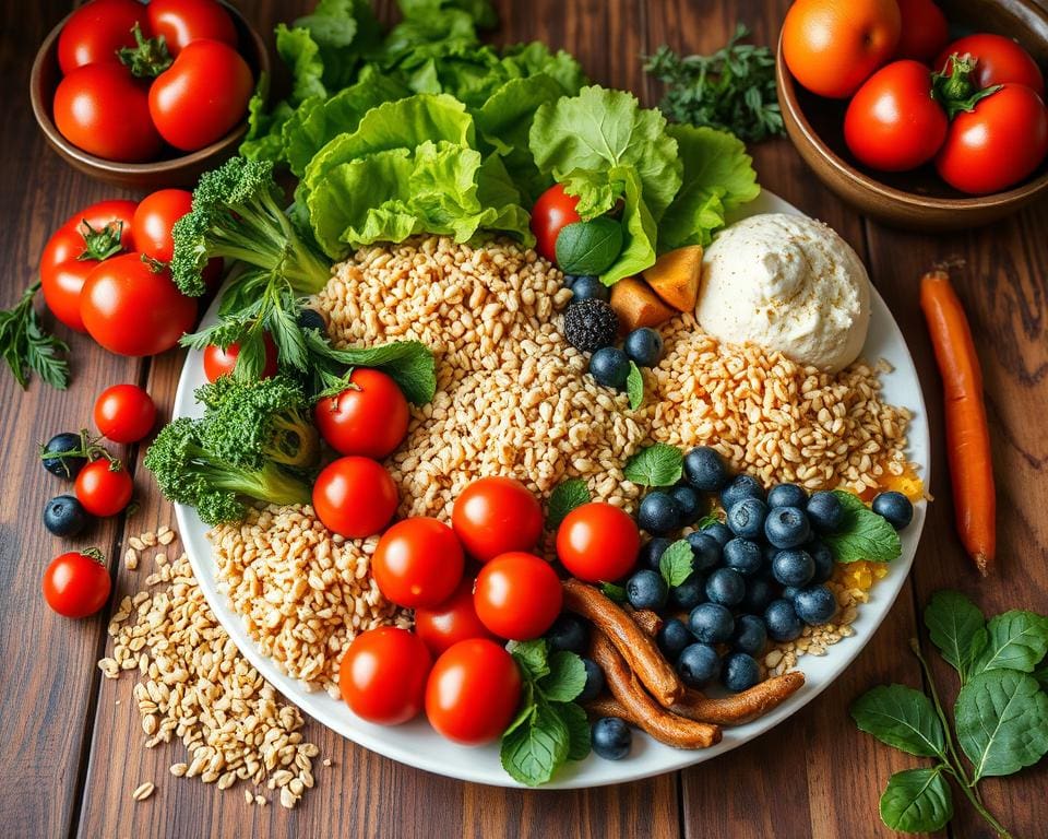 kleurrijke maaltijden voor gezonde voeding