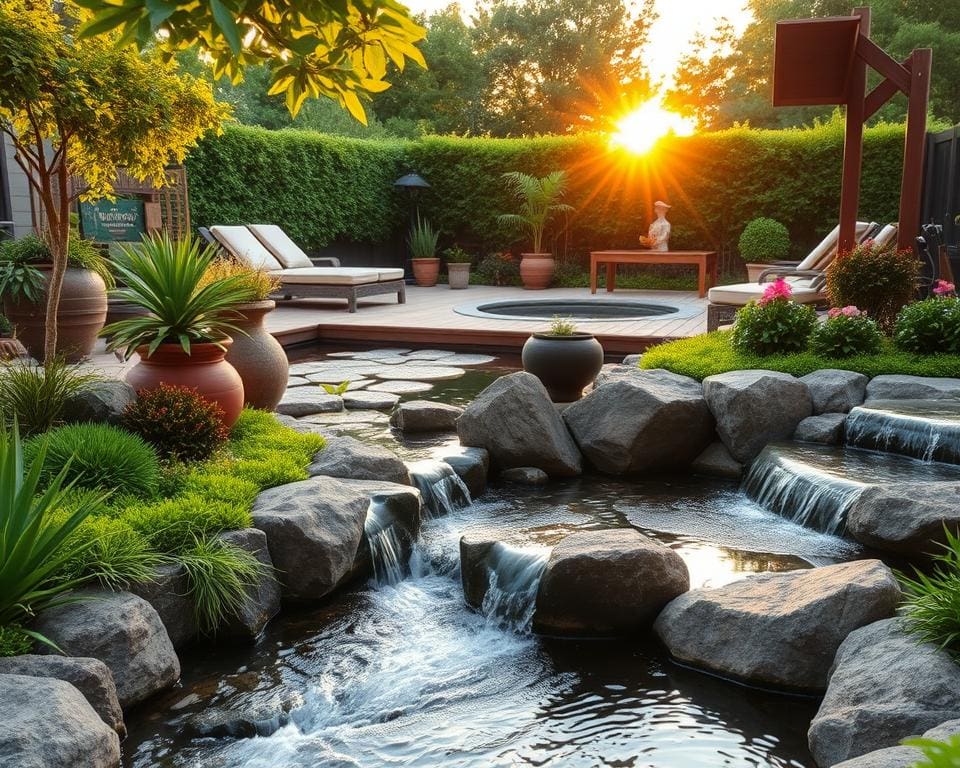 waterpartijen voor ontspanning in de tuin