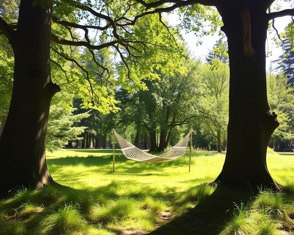 Geschikte locatie voor hangmat