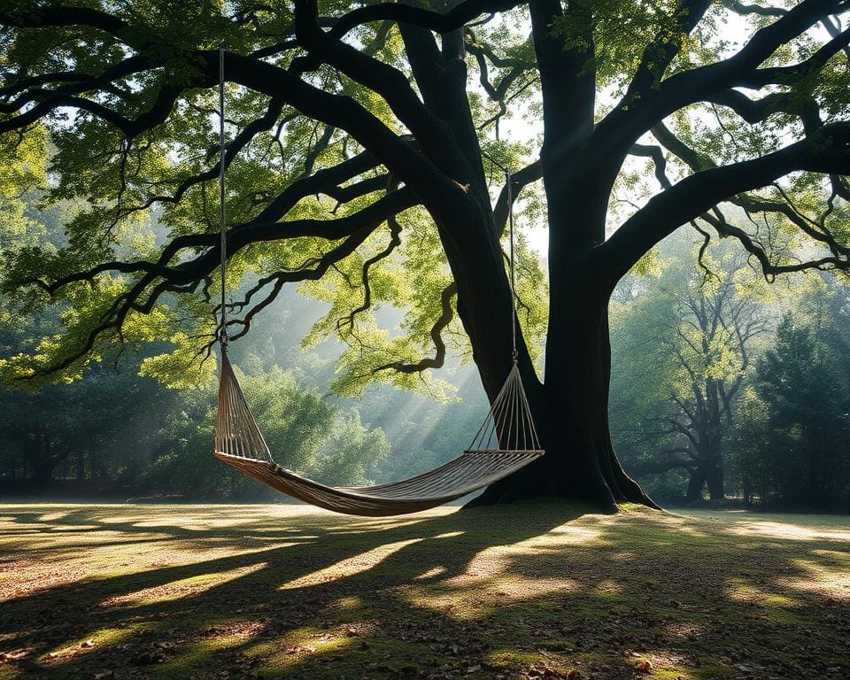Heb je ruimte voor een hangmat tussen twee bomen?
