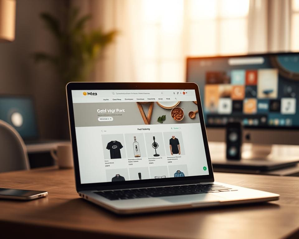 Mtea webshop maken