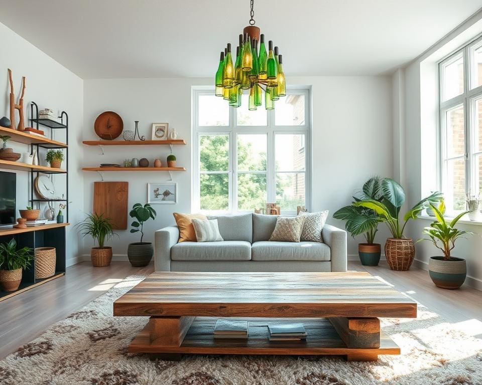 gerecycleerde materialen in interieur