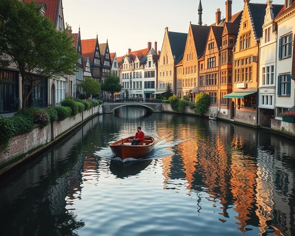 verkenning van de grachten in Brugge