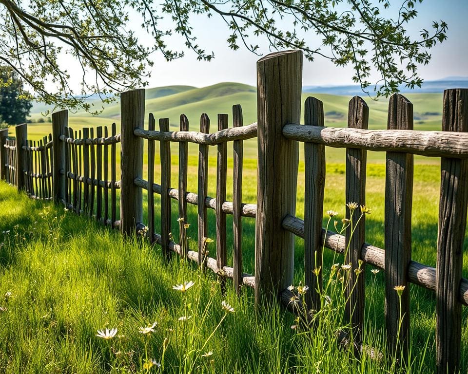 Is een houten weide afsluiting duurzaam genoeg voor buitengebruik?