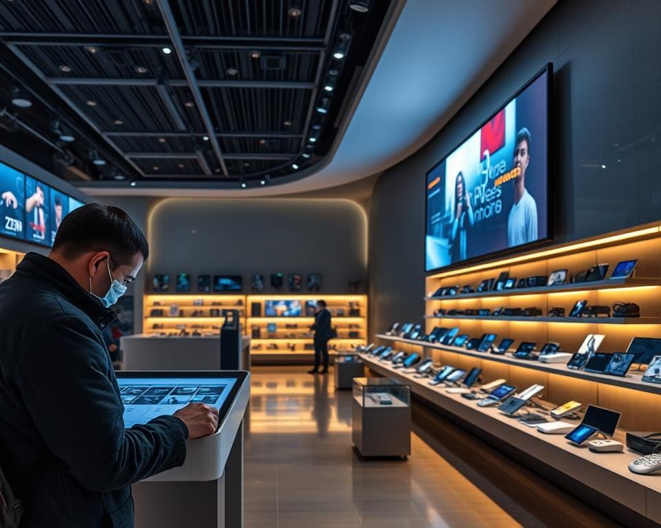 technologie in de winkel