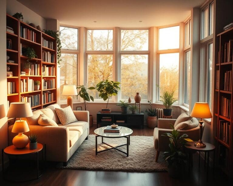 Hoe creëer je meer licht in een kleine woonkamer?