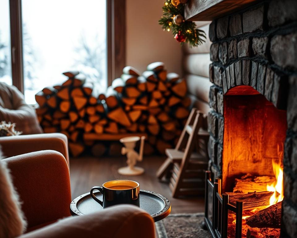 Hoe gebruik je hout in de winter voor extra sfeer?
