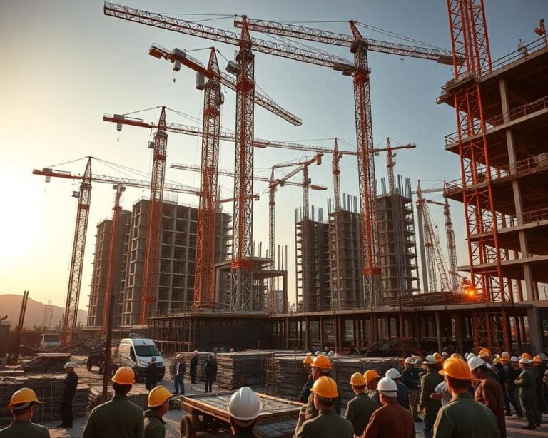 Hoe ziet een werkdag op een groot bouwproject eruit?