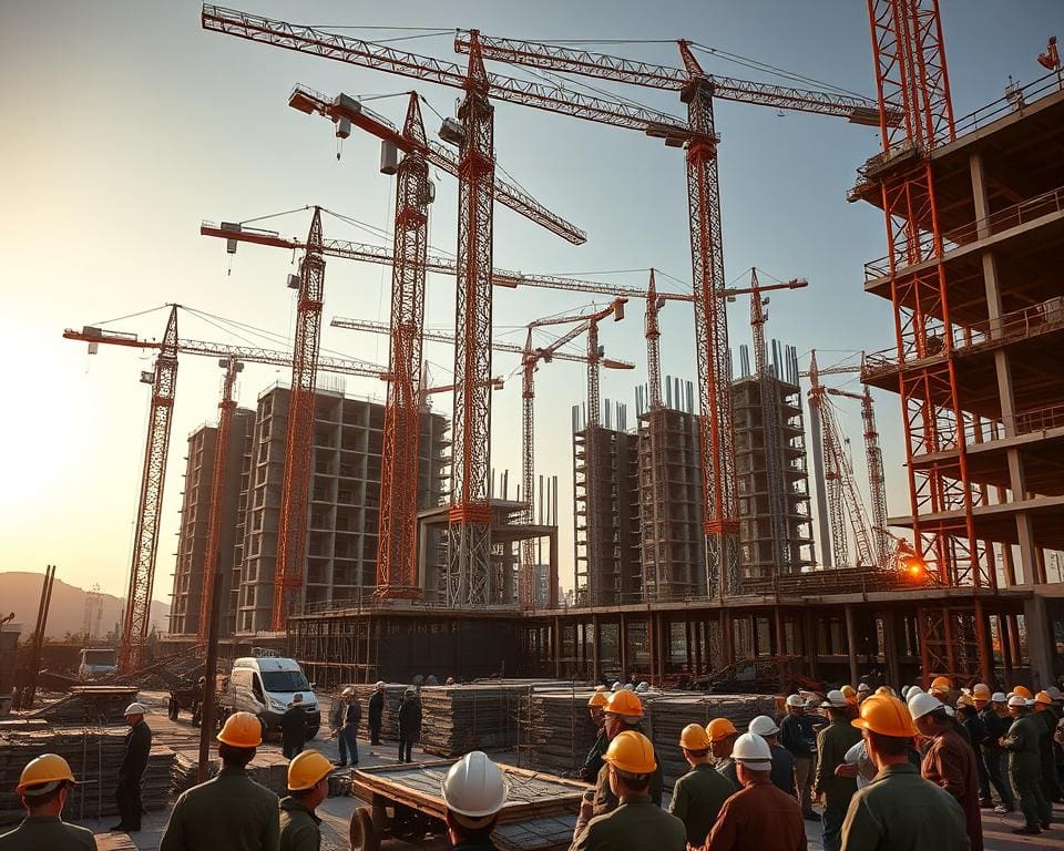 Hoe ziet een werkdag op een groot bouwproject eruit?