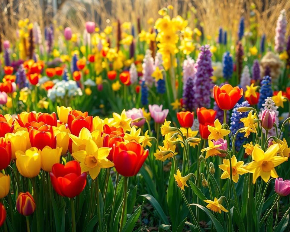 Welke bloemen bloeien lang in de lente?