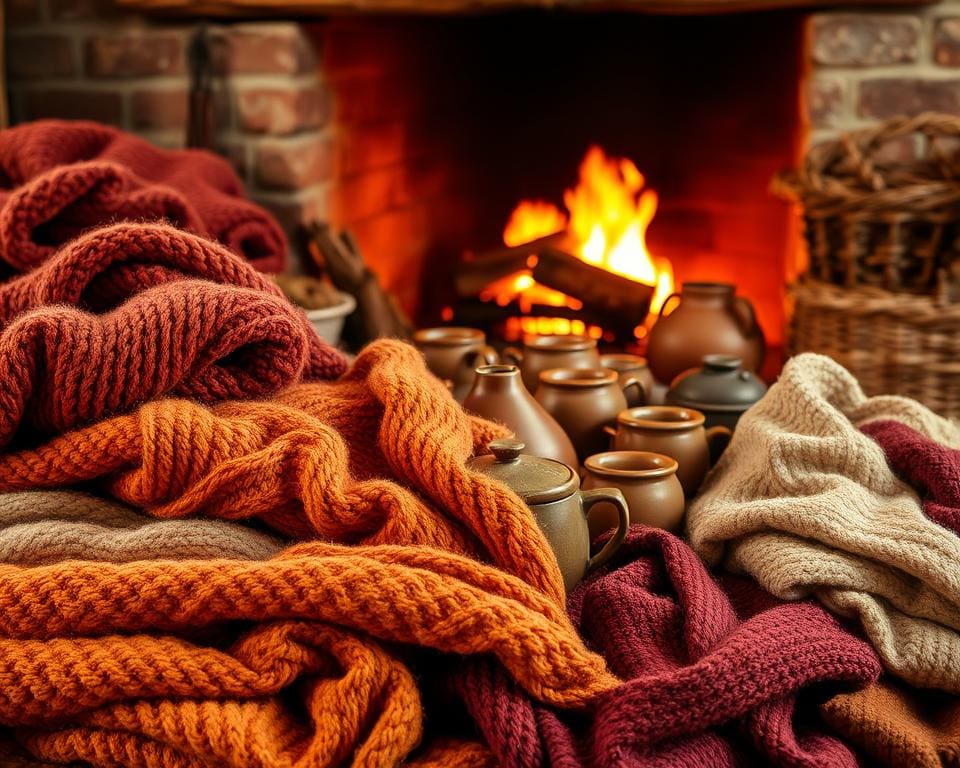 Welke materialen houden warmte vast in de herfst?