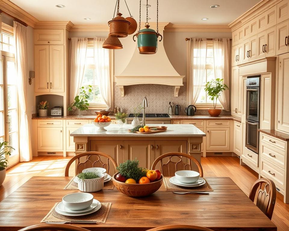 Wat geeft een keuken een uitnodigende uitstraling?