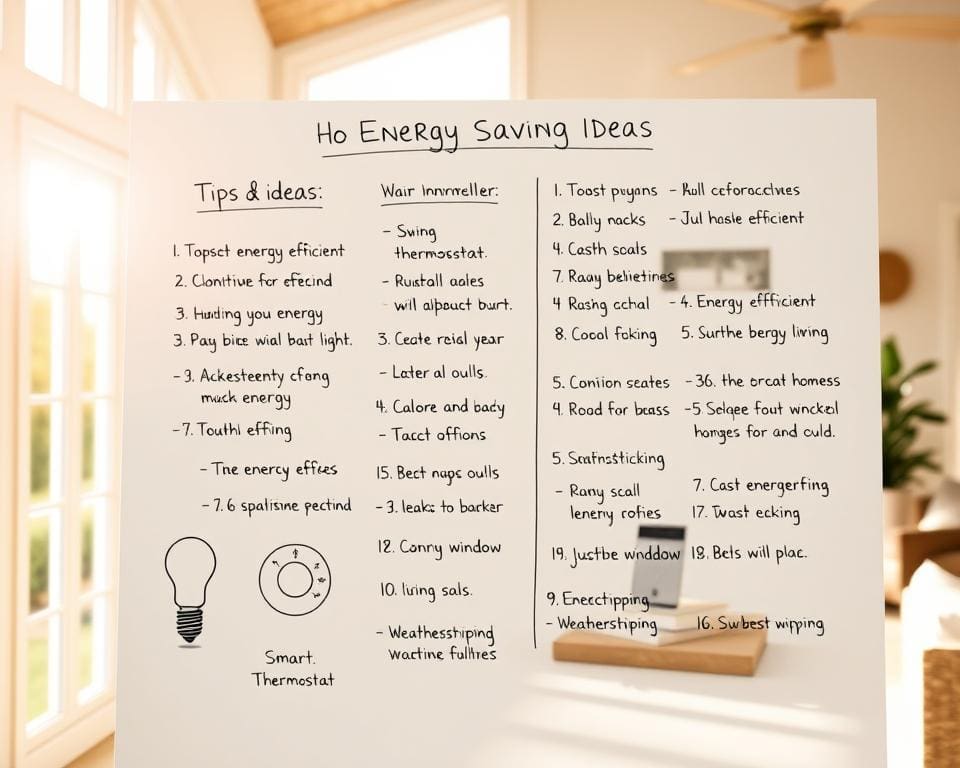 Wat zijn de beste tips om energie te besparen thuis?