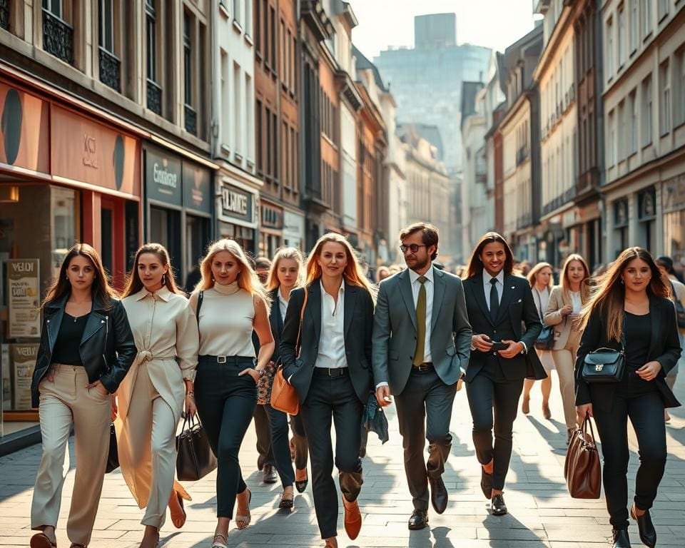 Welke modetrends zijn populair in de stad?