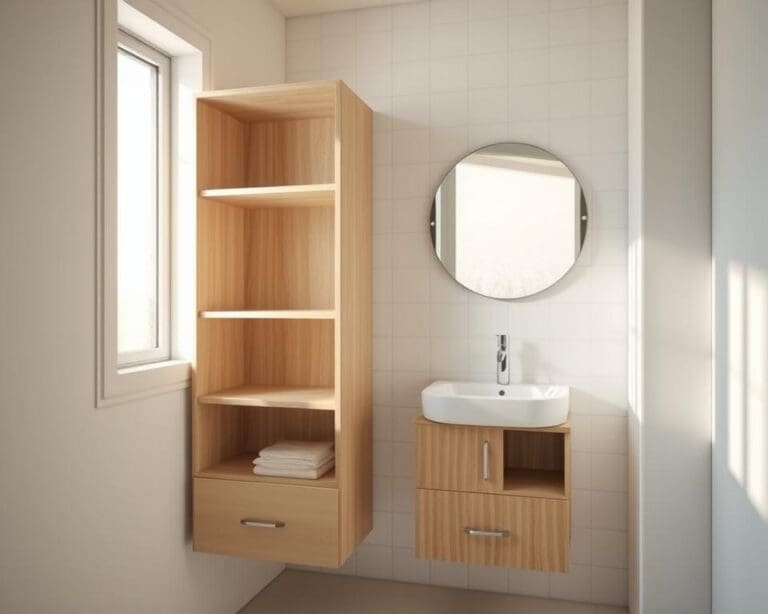 Wat maakt een badkamerkast praktisch in kleine ruimtes?
