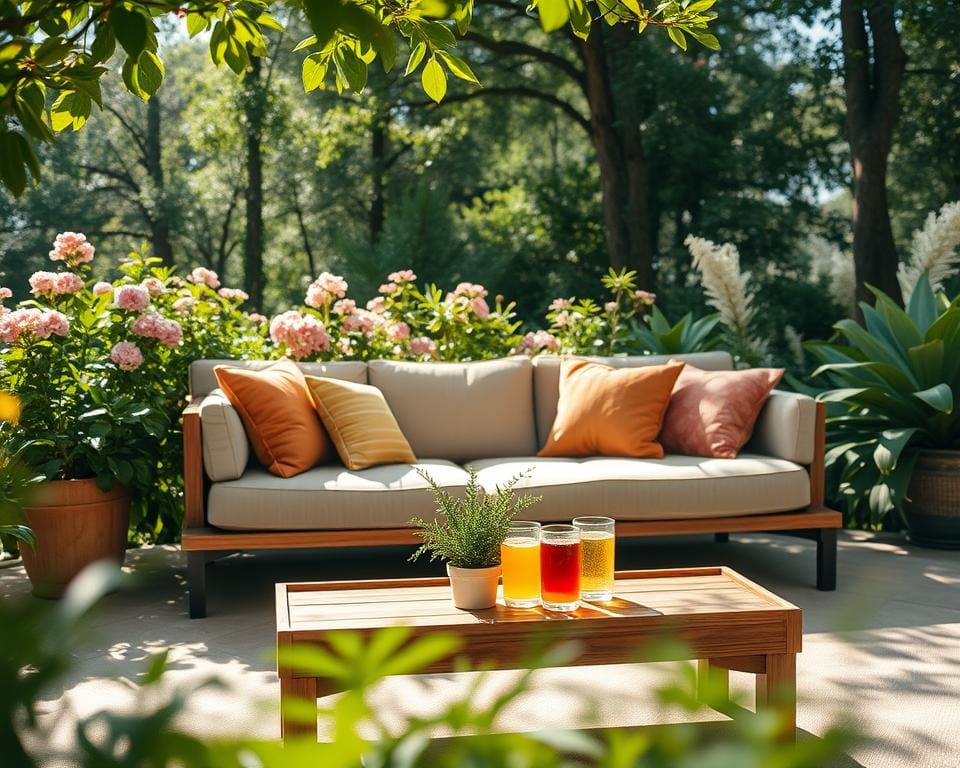 Wat maakt een loungebank comfortabel voor buiten?