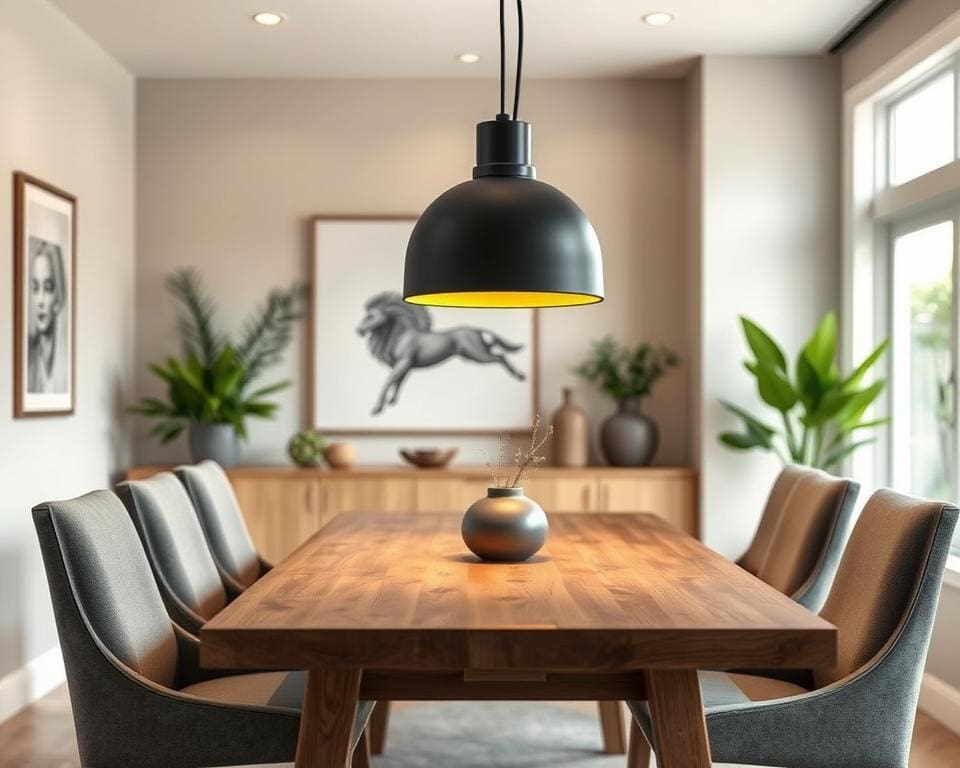 Welke hanglamp past boven een eettafel?
