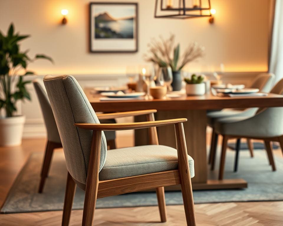 Welke eettafelstoel is geschikt voor lang tafelen?