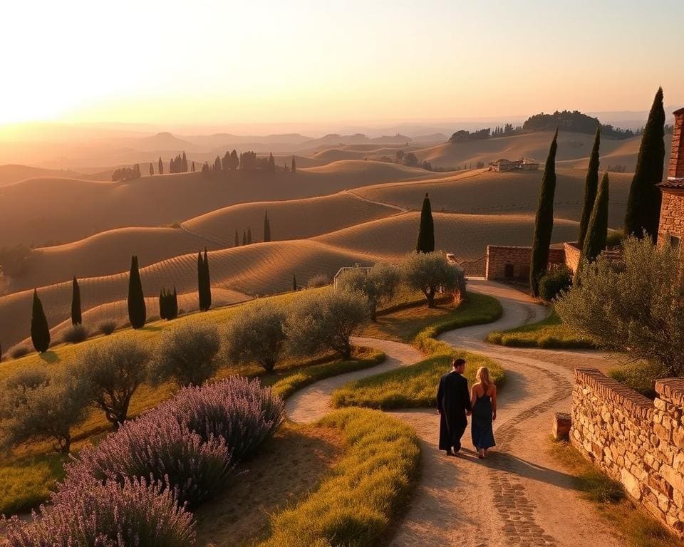 Wat maakt de Toscaanse heuvels zo romantisch?