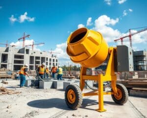 Wat maakt een betonmixer essentieel op de werf?