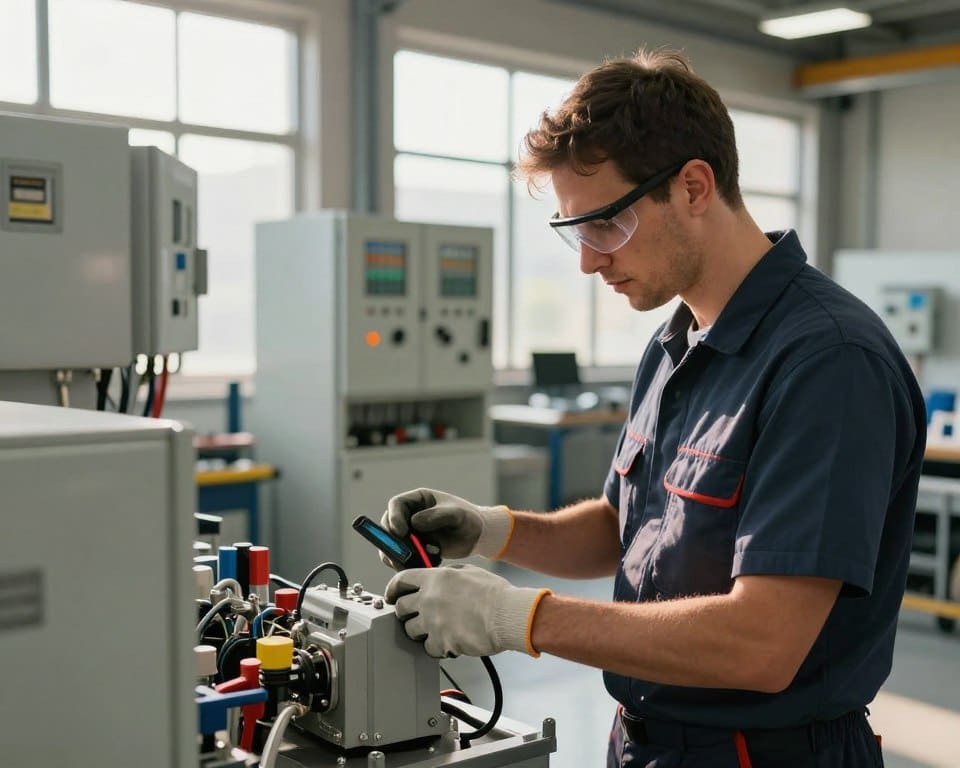 Wat doet een servicemonteur op locatie bij technische installaties?