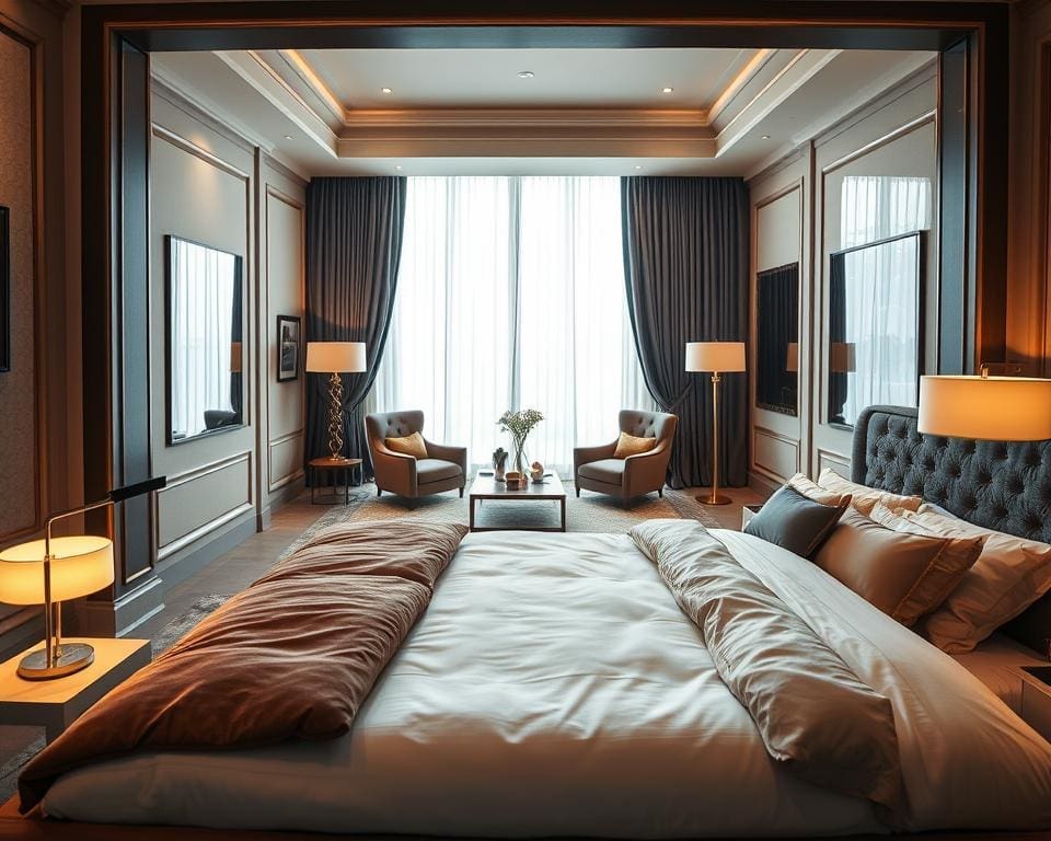 luxe slaapkamer inrichting