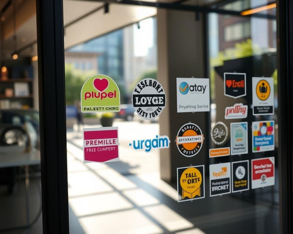 raamstickers bedrijf