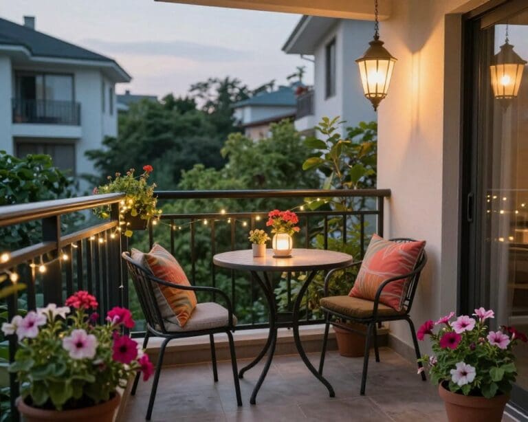 klein balkon inrichten