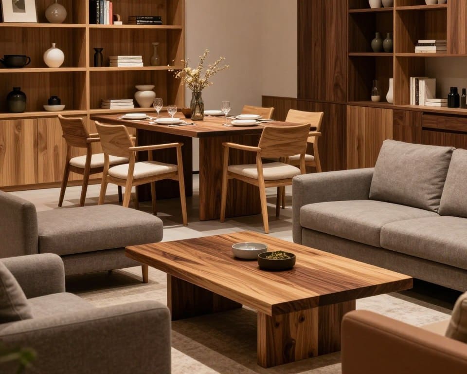 houtsoorten combineren interieur